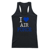 W Republic Women's I Love Tank Shirt Air Force Falcons 532-242