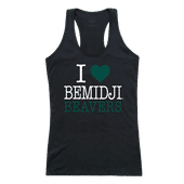W Republic Women's I Love Tank Shirt Bemidji State Beavers 532-266