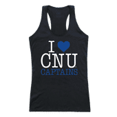 W Republic Women's I Love Tank Shirt Christopher Newport Captains 532-279