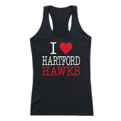 W Republic Women's I Love Tank Shirt University Of Hartford Hawks 532-310