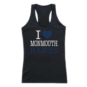 W Republic Women's I Love Tank Shirt Monmouth University 532-345