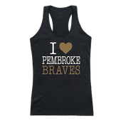 W Republic Women's I Love Tank Shirt Unc Pembroke Braves 532-352