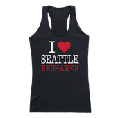 W Republic Women's I Love Tank Shirt Seattle University Redhawks 532-378
