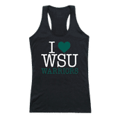 W Republic Women's I Love Tank Shirt Wayne State Warriors 532-400