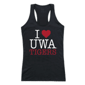 W Republic Women's I Love Tank Shirt West Alabama Tigers 532-401