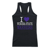 W Republic Women's I Love Tank Shirt Winona State Warriors 532-408