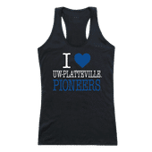 W Republic Women's I Love Tank Shirt Wisconsin Platteville Pioneers 532-410