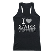 W Republic Women's I Love Tank Shirt Xavier Musketeers 532-417