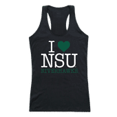 W Republic Women's I Love Tank Shirt Northeastern State University Riverhawks 532-426
