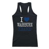 W Republic Women's I Love Tank Shirt Washburn Ichabods 532-431