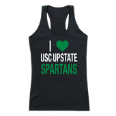 W Republic Women's I Love Tank Shirt Usc Upstate Spartans 532-443
