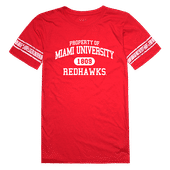 W Republic Women's Property Shirt Miami Of Ohio Redhawks 533-131