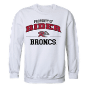W Republic Property Of Crewneck Sweatshirt Rider University Broncos 545-368