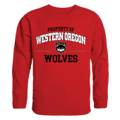 W Republic Property Of Crewneck Sweatshirt Western Oregon Wolves 545-406