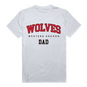 W Republic College Dad Tee Shirt Western Oregon Wolves 548-406