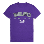 W Republic College Dad Tee Shirt Wisconsin Whitewater Warhawks 548-414