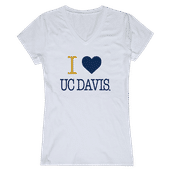 W Republic Women's I Love Shirt California Davis Aggies 550-161