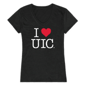 W Republic Women's I Love Shirt Illinois-Chicago Flames 550-180