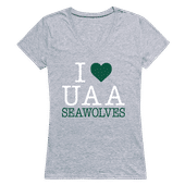 W Republic Women's I Love Shirt University Of Alaska Anchorage Seawolves 550-259