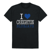W Republic I Love Tee Shirt Creighton University Bluejays 551-118