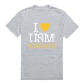 W Republic I Love Tee Shirt Southern Mississippi Golden Eagles 551-151
