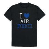 W Republic I Love Tee Shirt Air Force Falcons 551-242