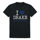 W Republic I Love Tee Shirt Drake University Bulldogs 551-292