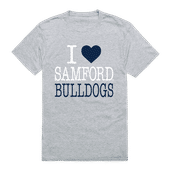 W Republic I Love Tee Shirt Samford University Bulldogs 551-375