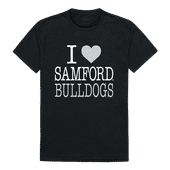 W Republic I Love Tee Shirt Samford University Bulldogs 551-375