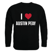 W Republic I Love Crewneck Sweatshirt Austin Peay State Governors 552-105