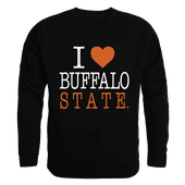 W Republic I Love Crewneck Sweatshirt Buffalo State College Bengals 552-107