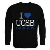 W Republic I Love Crewneck Sweatshirt Uc Santa Barbara Gauchos 552-112