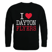 W Republic I Love Crewneck Sweatshirt Dayton Flyers 552-119