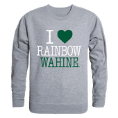 W Republic I Love Crewneck Sweatshirt Hawaii Warriors 552-122