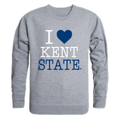W Republic I Love Crewneck Sweatshirt Kent State Golden Flashes 552-128