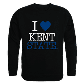 W Republic I Love Crewneck Sweatshirt Kent State Golden Flashes 552-128