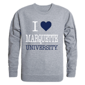 W Republic I Love Crewneck Sweatshirt Marquette Golden Eagles 552-130