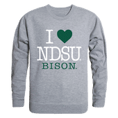 W Republic I Love Crewneck Sweatshirt North Dakota State Bison 552-140