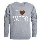 W Republic I Love Crewneck Sweatshirt Valparaiso Crusaders 552-154