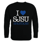 W Republic I Love Crewneck Sweatshirt San Jose State Spartans 552-173