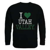 W Republic I Love Crewneck Sweatshirt Utah Valley University Wolverines 552-210