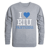 W Republic I Love Crewneck Sweatshirt Eastern Illinois Panthers 552-216
