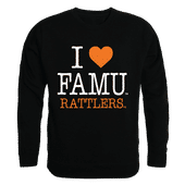 W Republic I Love Crewneck Sweatshirt Florida A&M Rattlers 552-218