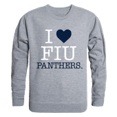 W Republic I Love Crewneck Sweatshirt Florida International Golden Panthers 552-219