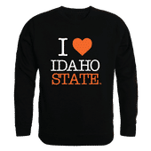 W Republic I Love Crewneck Sweatshirt Idaho State Bengals 552-222