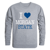 W Republic I Love Crewneck Sweatshirt Morgan State Bears 552-224