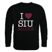 W Republic I Love Crewneck Sweatshirt Southern Illinois Salukis 552-234