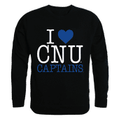 W Republic I Love Crewneck Sweatshirt Christopher Newport Captains 552-279