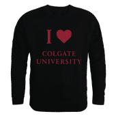 W Republic I Love Crewneck Sweatshirt Colgate University Raiders 552-283