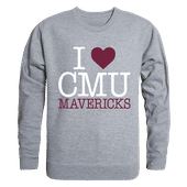 W Republic I Love Crewneck Sweatshirt Colorado Mesa University Mavericks 552-284